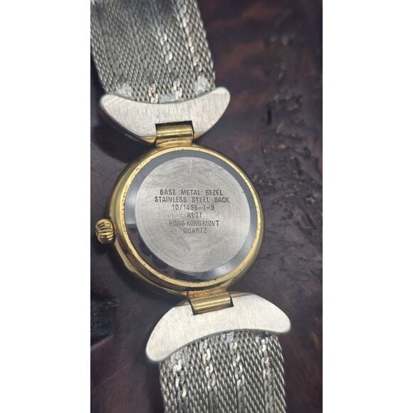 ANNE KLEIN II WOMEN'S Two Tone Mesh BAND WATCH New Battery ~ Vintage - Picture 10 of 14